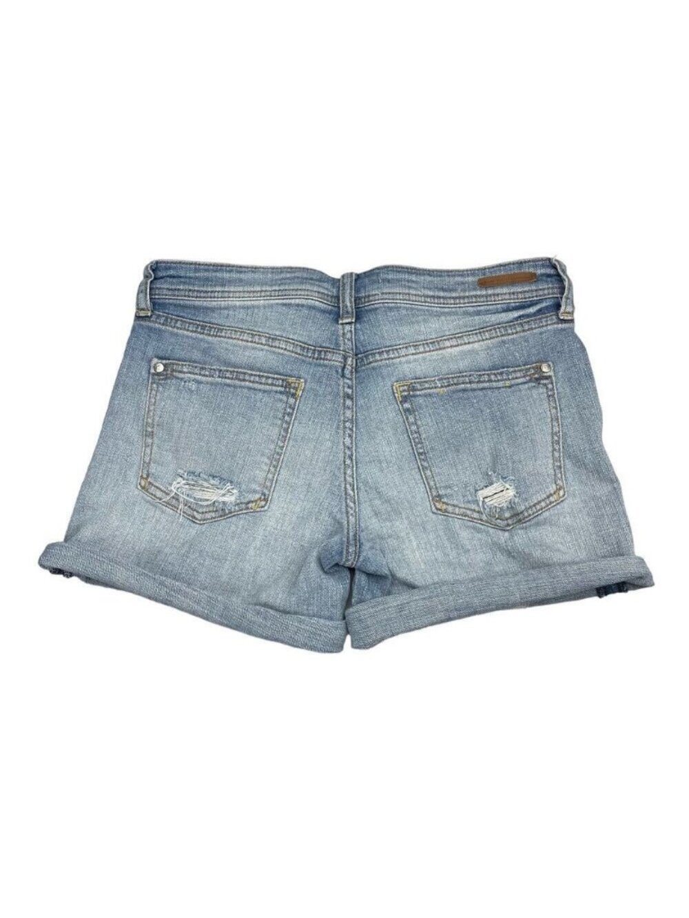ANTHROPOLOGIE Pilcro and the Letterpress Hyphen Size 25 Mid Length Jean Shorts - Picture 4 of 6